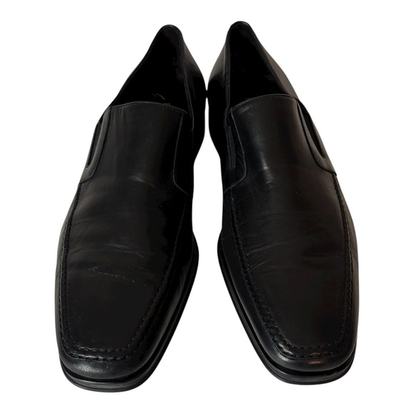 Bruno Magli Black Leather Raging Slip-On Loafers Wide Width Shoes Mens 8.5W main image 4